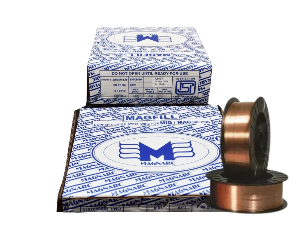 MAGFILL copper-coated low-alloy welding wire spool